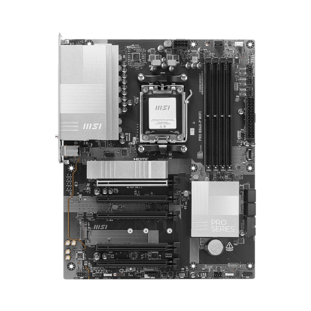 MSI Motherboard PRO B840-P WIFI DDR5 For AMD view 2